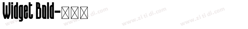 Widget Bold字体转换